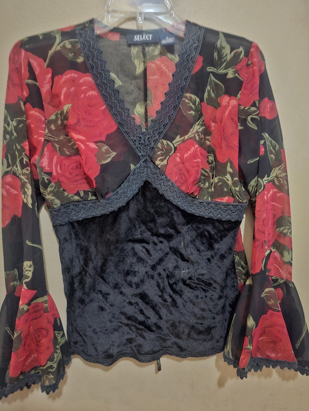 VELVET AND SHEER Blouse